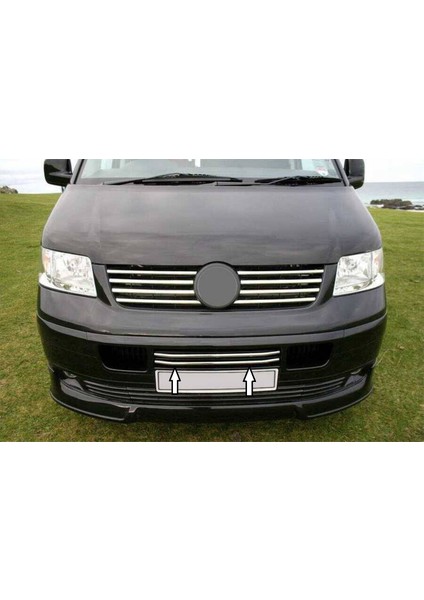 Vw Volkswagen Transporter T5 Uyumlu Ön Tampon Çıtası 2 Parça 2003-2010 Paslanmaz Krom fiyatları