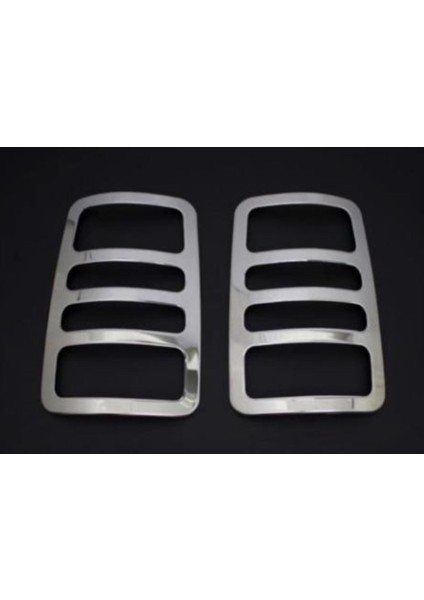 Vw Volkswagen Caddy Uyumlu Stop Çerçeve 2 Parça 2003-2015 Paslanmaz Krom