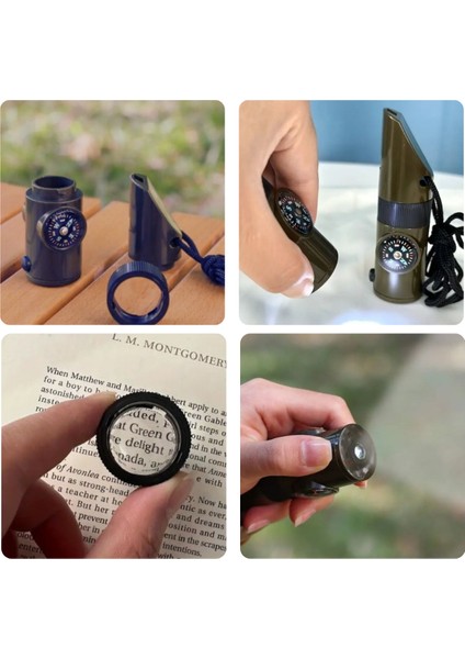 Büro Ev Ofis Kamp Deprem Çantası Için Feneri Termometre Pusula Büyüteç Bölmeli Düdüğü fiyatları