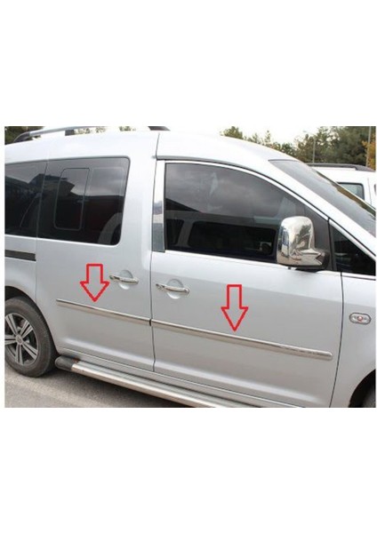 Vw Volkswagen Caddy Uyumlu Yan Kapı Çıtası 4 Parça 2003-2014 Paslanmaz Krom fiyatları