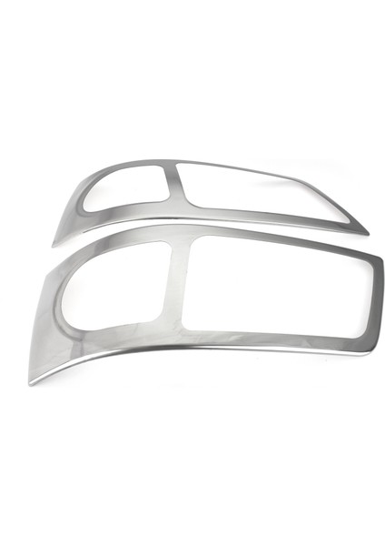 Vw Volkswagen Transporter T5 Uyumlu Far Çerçevesi 2 Parça 2003-2010 Paslanmaz Krom