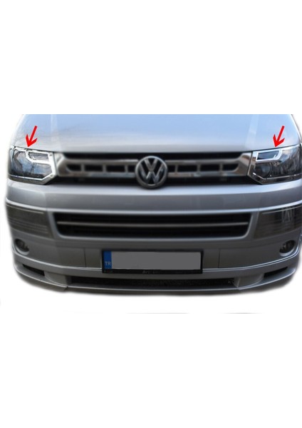 Vw Volkswagen Transporter T5 Uyumlu Far Çerçevesi 2 Parça 2003-2010 Paslanmaz Krom fiyatları