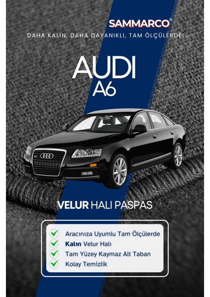 Audi A6 2004 Halı Paspas Velur Paspas Kumaş Paspas Oto Paspas fiyatları