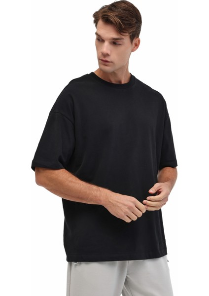 MB Ros 11HS113 5pr Siyah Erkek Kısa Kol T-Shirt