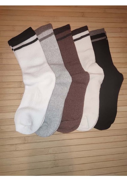 5’li Unisex Kışlık Kalın Havlu Kolej Çorap Set modelleri