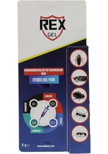 Rex Gel Böcek Jeli̇ 5gr 8114 24