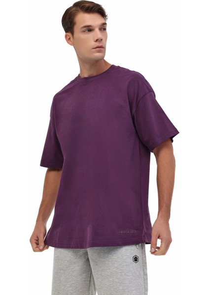 MB Ros 11HS113 5pr Mor Erkek Kısa Kol T-Shirt