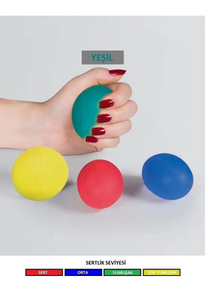 Silikon El Eğzersiz ve Stres Topu