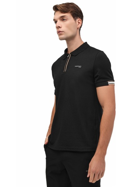 ml Franky 12BA-111 5pr Siyah Erkek Kısa Kol T-Shirt
