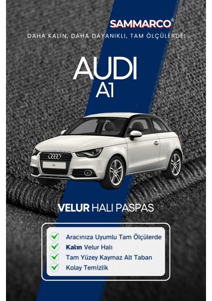 Audi A1 2014 Halı Paspas Velur Paspas Kumaş Paspas Oto Paspas fiyatları