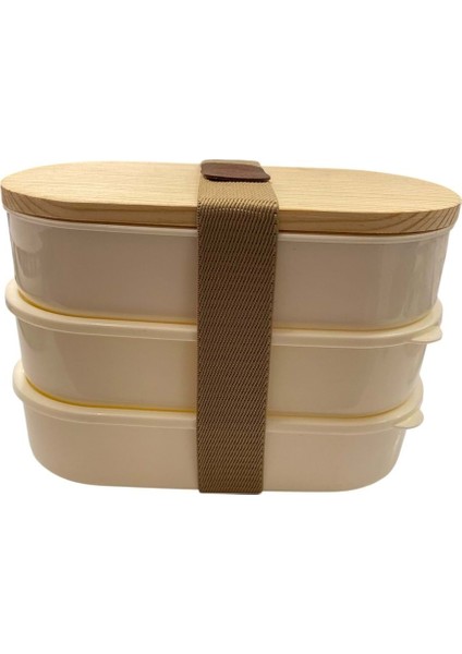 Gm Plast 3 Lü Ahşap Kapakli Saklama Kabi GMP-624 36