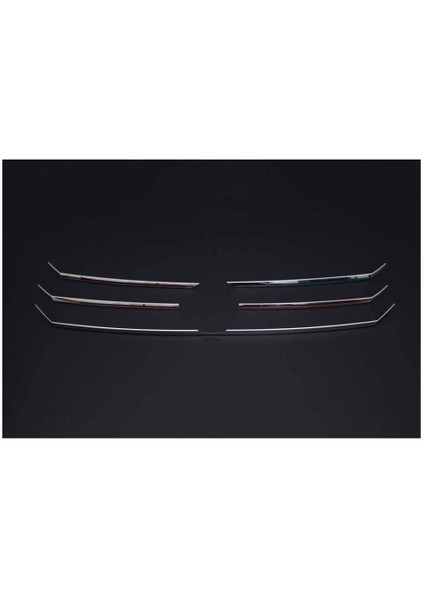 Vw Volkswagen Crafter Uyumlu Ön Panjur 5 Parça (Alt Tek Parça) 2012-2017 Paslanmaz Krom
