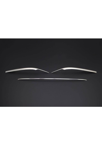 Vw Volkswagen Passat B8 Uyumlu Sedan Arka Tampon Çıtası 3 Parça 2015 ve Sonrası Paslanmaz Krom