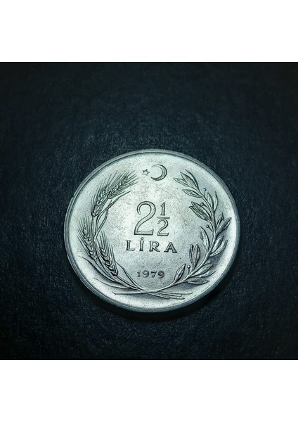 Escoines 3996368A91684D7E61 1979 Akmonital 2½ Lira Çatlak Kalıp Nadir Çıkar Çil Para modelleri