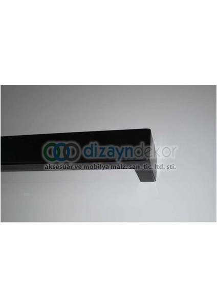 Mat Siyah Paslanmaz Çelik Sürgü ve Çekme Kapı Kolu 40X20 Mm. Profil