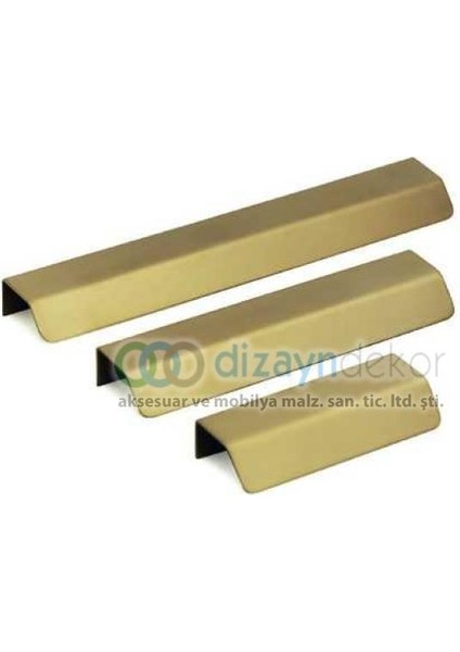 Pvd Mat Sarı Gold Altın L Tipi Paslanmaz Kulp 64 mm fiyatları