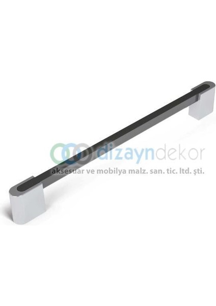 Kily Mutfak Kulpu Parlak Krom Mat Siyah 160 mm