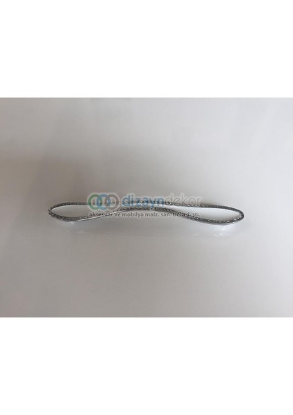 Krom-Beyaz Kristal Desen 160 Mm. Kulp