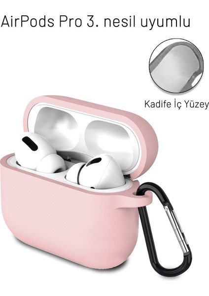 Airpods Pro 3. Nesil Uyumlu Içi Kadife Darbelere Dayanıklı Askı Aparatlı Lansman Silikon Kılıf