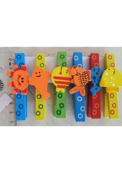 Mi̇kro Fm-24 Ahşap Mandal Fi̇gürlü 12