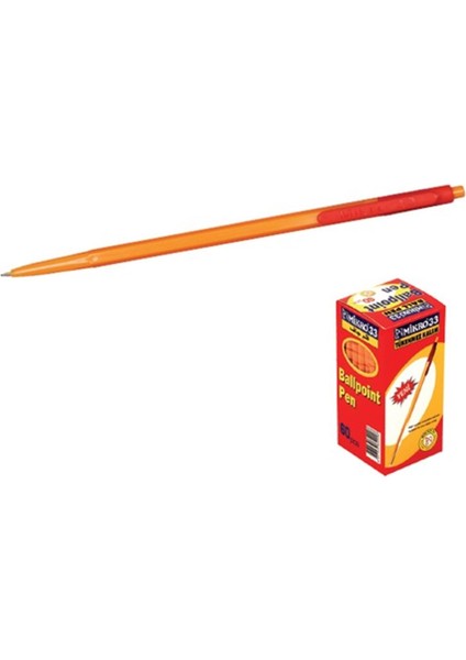Mi̇kro 33 1mm Tükenmez Kalem Kirmizi 60
