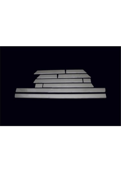 Vw Volkswagen Crafter Uyumlu Yan Kapı Çıtası 10 Parça Uzun Şasi 2006 Üzeri Paslanmaz Krom