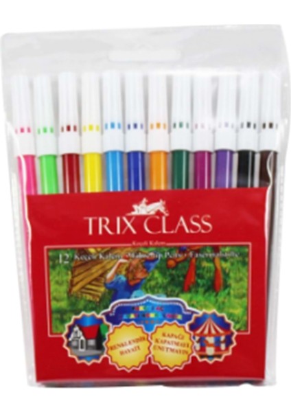 Tri̇x 12 Li̇ Keçeli̇ Kalem T-847 12