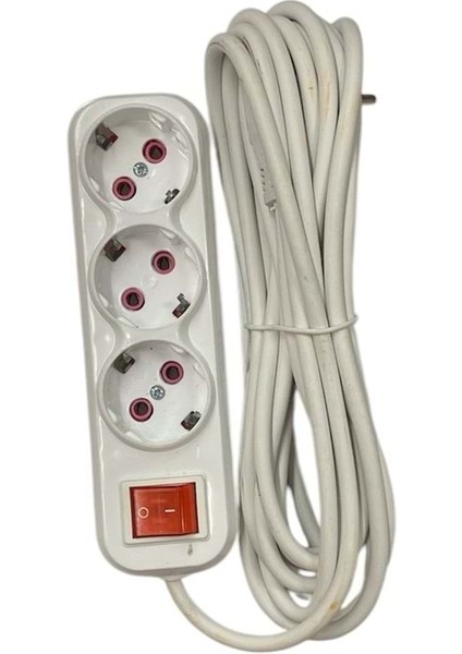 Grup Anahtarli Pri̇z 3 Lü 5 Metre | 1 Adet