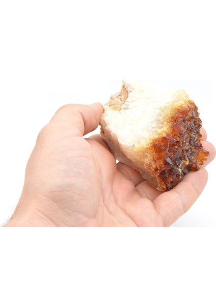 Hakiki Doğal Sitrin Taşı Kaya Parçası 345 Gram indirimleri