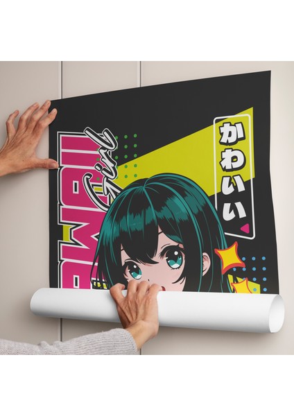 ''kawaii Iı'' Anime Kızı Poster Tablo (Çerçeveli) modelleri