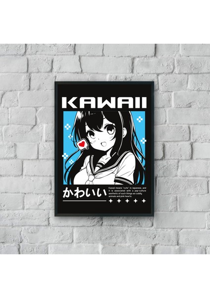 ''kawaii'' Poster Tablo (Çerçeveli)