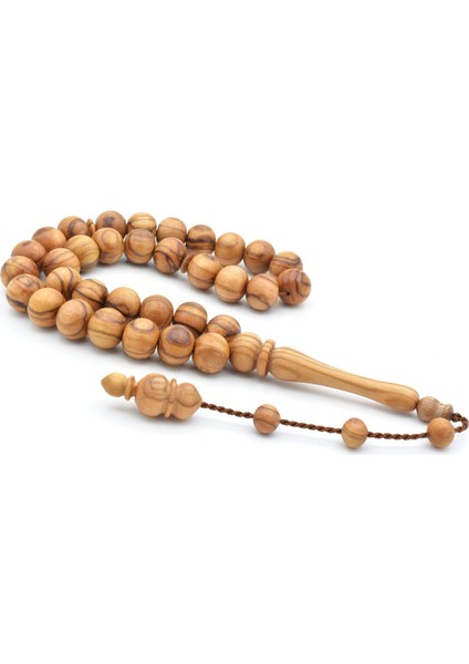 Usta Işi Sistemli Küre Kesim Zeytin Ağacı Tesbih