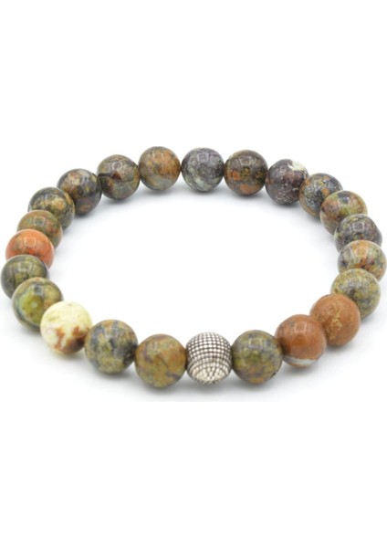 Hakiki Doğal Yeşil Opal Taşı Bileklik 8 mm fırsatları