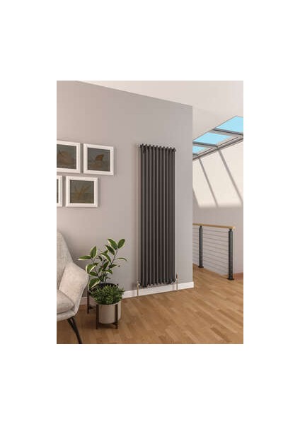Focha Dikey Çelik Radyatör 510X1800 Pütürlü Antrasit (7946) fırsatları