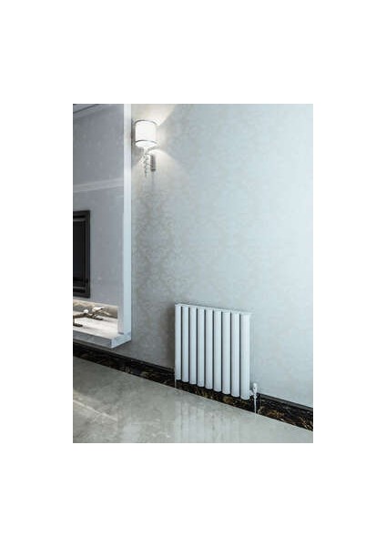 Ula Yatay Alüminyum Radyatör 625X600 Pütürlü Beyaz (Ral 9016)