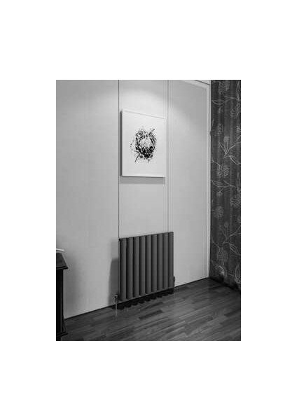 Birgi Yatay Alüminyum Radyatör 625X600 Pütürlü Antrasit (7946)