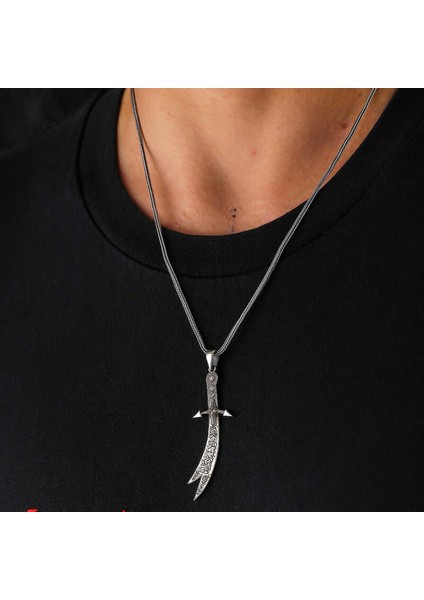 Gümüş Hz. Ali Zülfikar Kılıcı Kolye fiyatları