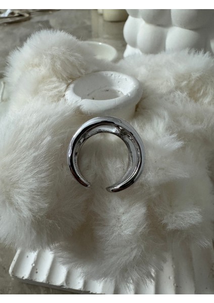 Kalın Oyuntulu Ayarlanabilir Silver Yüzük fiyatları