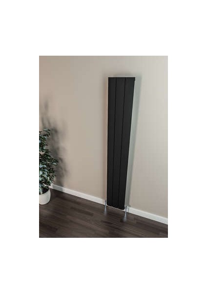 Selanik Dikey Alüminyum Radyatör 280X1800 Pütürlü Beyaz (Ral 9016)