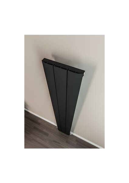 Selanik Dikey Alüminyum Radyatör 280X1800 Pütürlü Beyaz (Ral 9016)