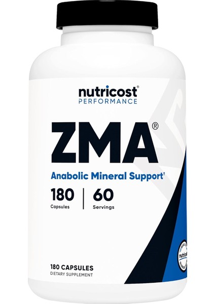 cost Zma Magnesium Zinc B6 Mineral Support 180 Caps