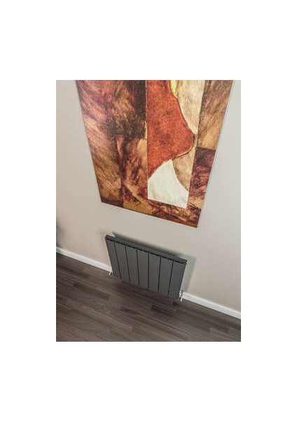 Selanik Yatay Alüminyum Radyatör 660X600 Pütürlü Beyaz (Ral 9016)