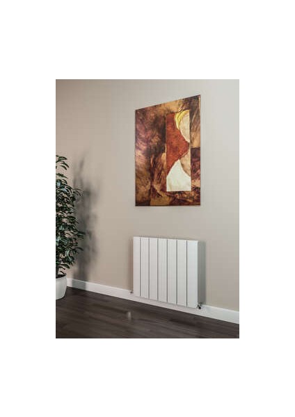 Selanik Yatay Alüminyum Radyatör 660X600 Pütürlü Beyaz (Ral 9016)