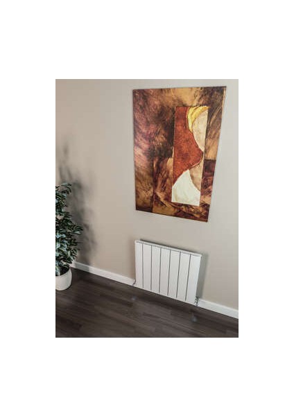 Selanik Yatay Alüminyum Radyatör 660X600 Pütürlü Beyaz (Ral 9016)