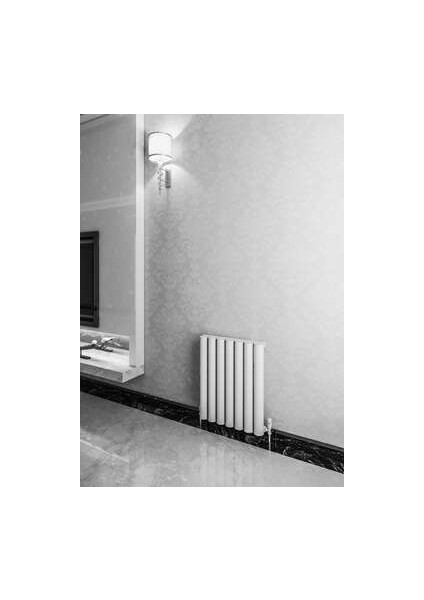 Ula Yatay Alüminyum Radyatör 485X600 Pütürlü Beyaz (Ral 9016)