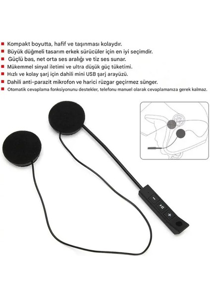 Kablosuz Kulaklık, Intercom, Motor, Kask, Kurye, Için, Kablosuz Konfor ve Ses Kalitesi