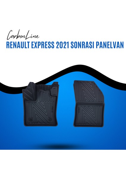 Renault Express 2021 Sonrası Panelvan 3D Carbonline Araca Özel Paspas