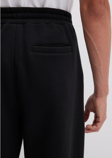 Mavi Logo Baskılı Siyah Eşofman Altı 0010208-900