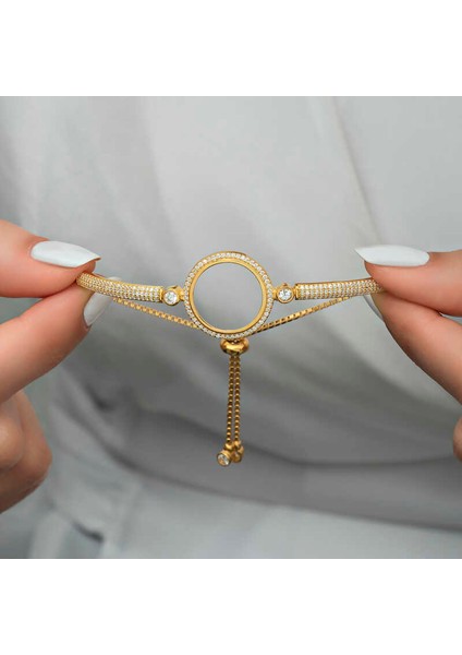 Gümüş Çeyrek Takılabilen Altın Kaplama Kadın Bileklik indirimleri