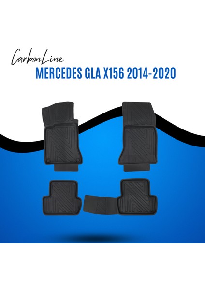 Mercedes Gla X156 2014-2020 3D Carbonline Araca Özel Paspas